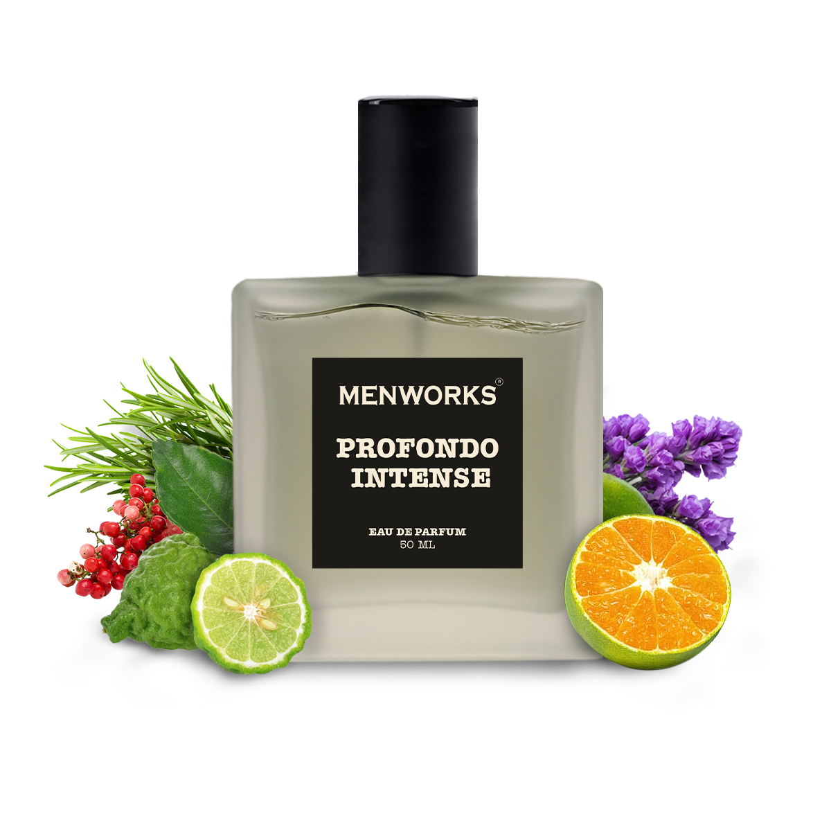 Menworks Profondo Intense – Fresh Aquatic Aromatic Perfume for Men, Long Lasting EDP 25% Oil