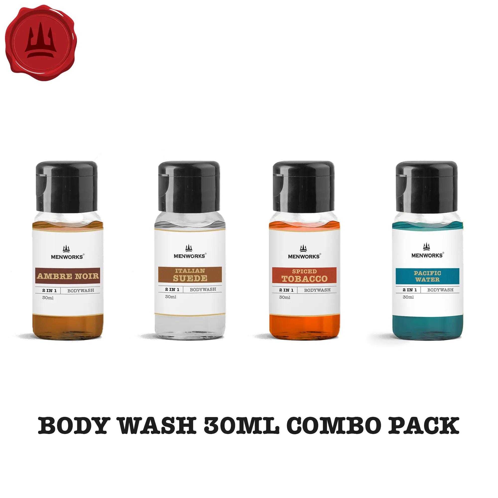 Body Wash Trial Pack (4 X 30 ML) Menworks