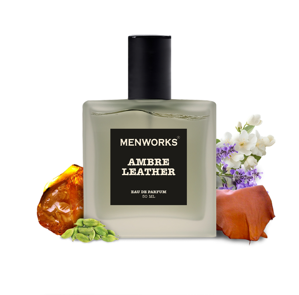 Menworks Ambre Leather Perfume – Oud Leather Fragrance for Men, Bold & Intense 25% Oil EDP