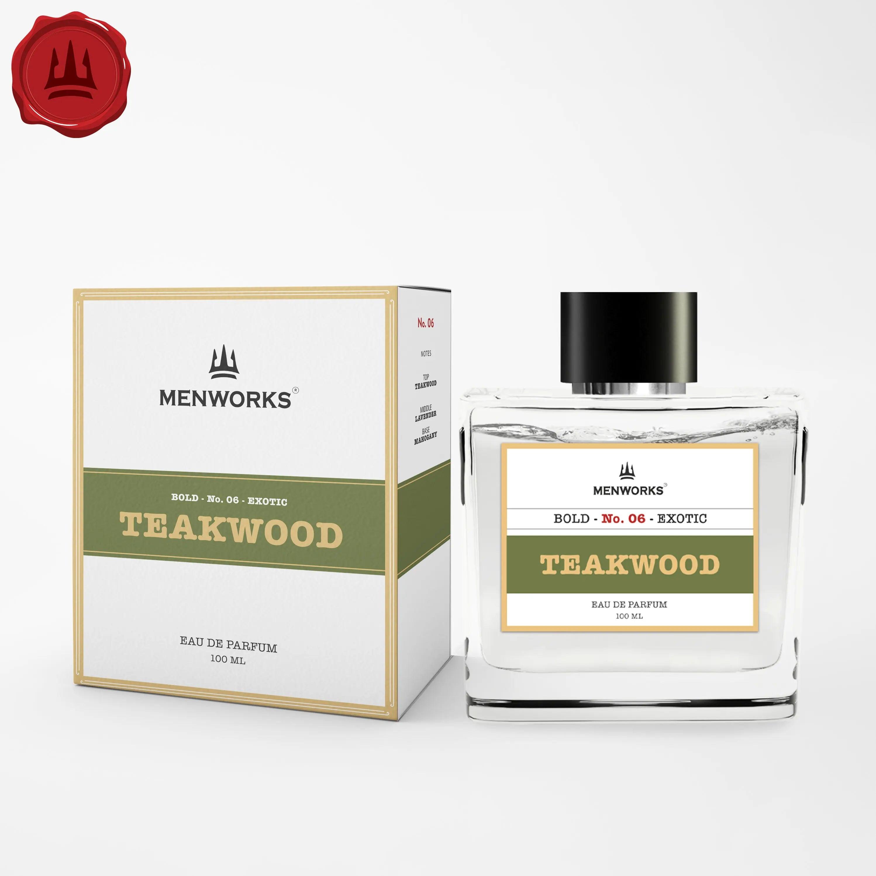 Teakwood Perfume |Clean Fresh Woody| 100ml Menworks