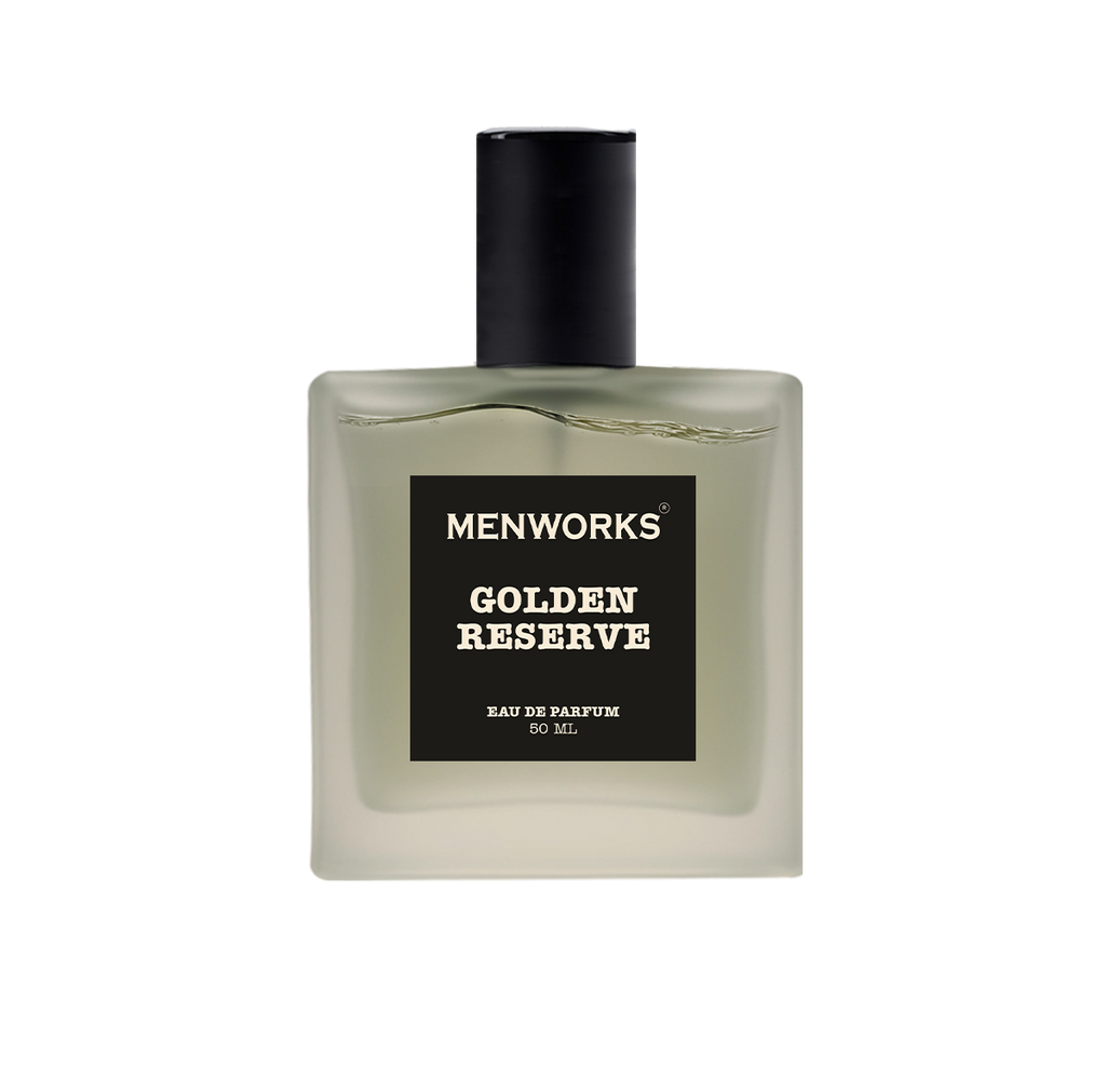 Menworks Golden Reserve – Sweet Gourmand Perfume for Men, Rich Warm Long Lasting Fragrance
