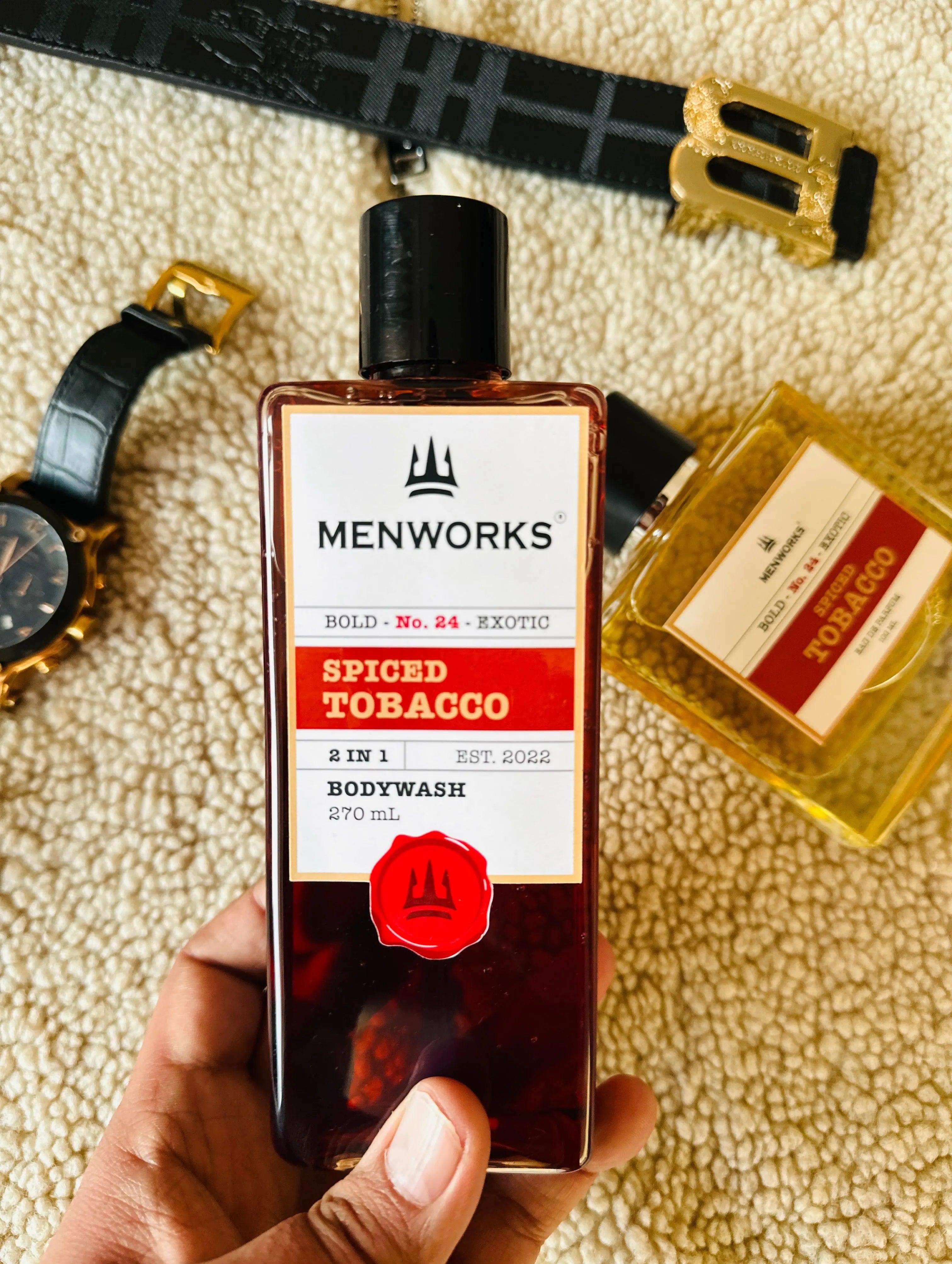 Spiced Tobacco Body Wash | Tobacco Woody Spicy | 270ml Menworks