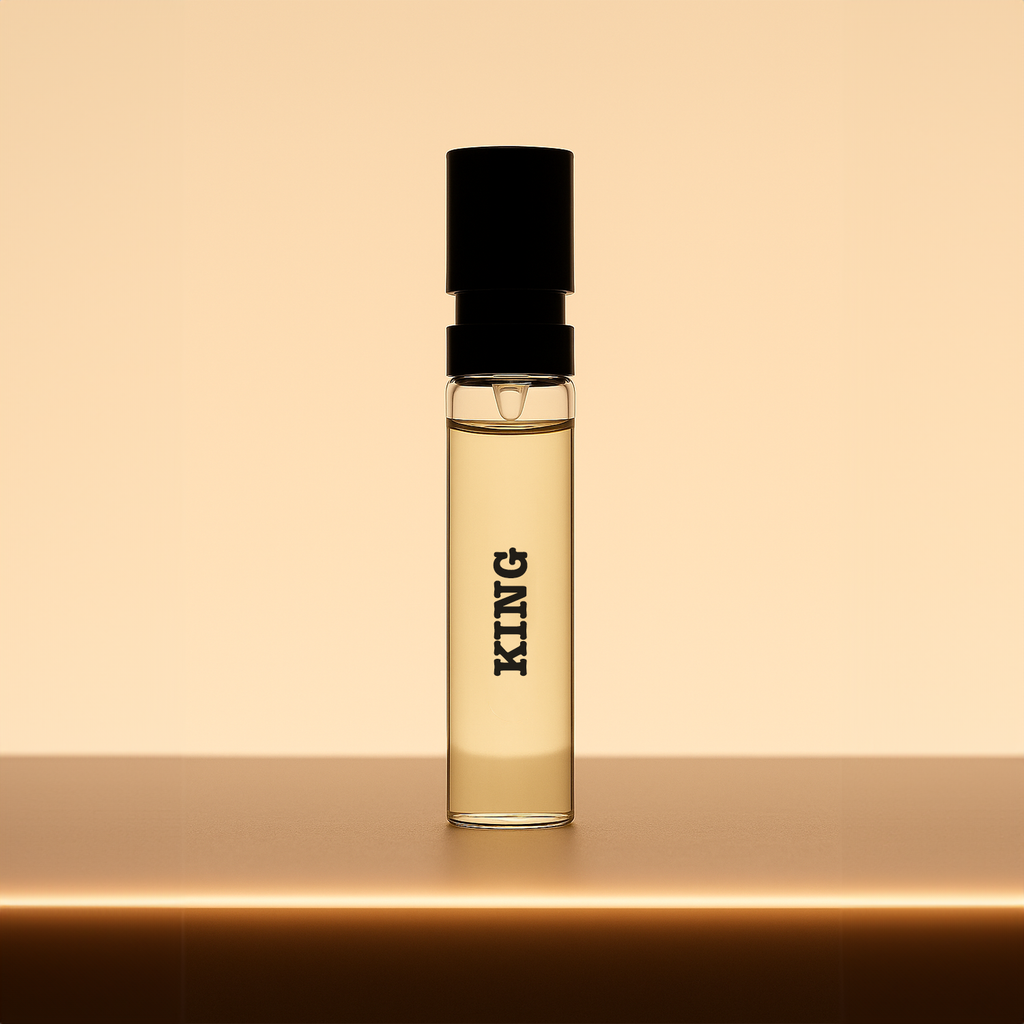 Menworks King Perfume – Woody Spicy Masculine Scent for Men, Strong Long Lasting Eau de Parfum 2ml sample