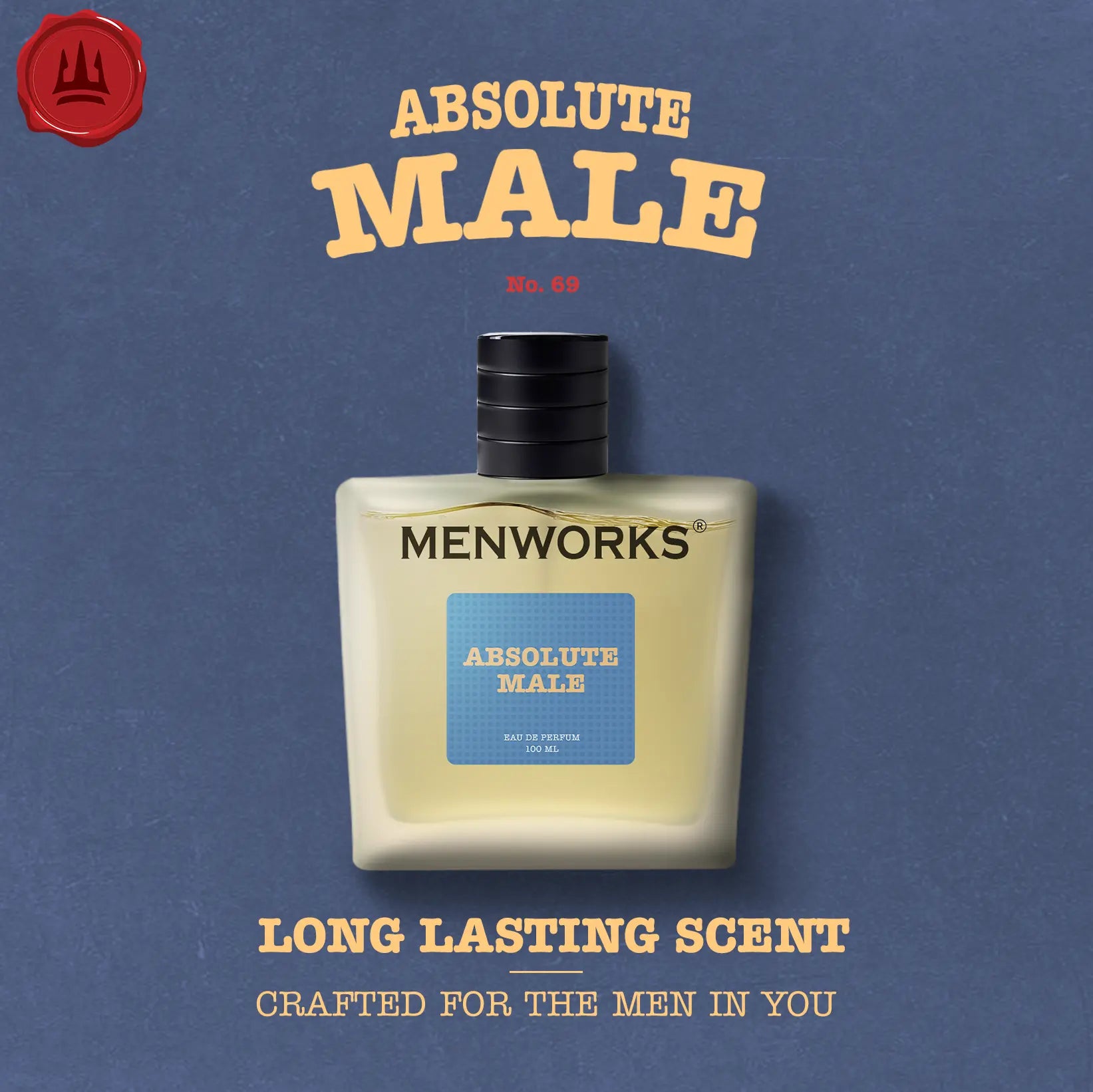 Menworks Absolute Male Perfume | Vanilla Fruity Spicy | 100 ml Menworks