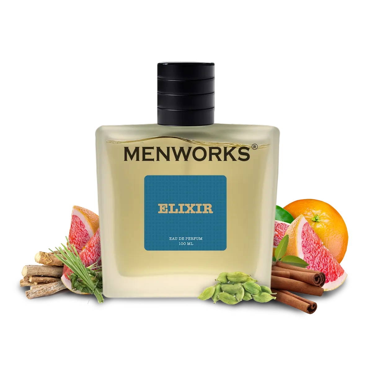 Menworks Elixir Perfume | Woody Warm Fresh Spicy | 100 ml Menworks