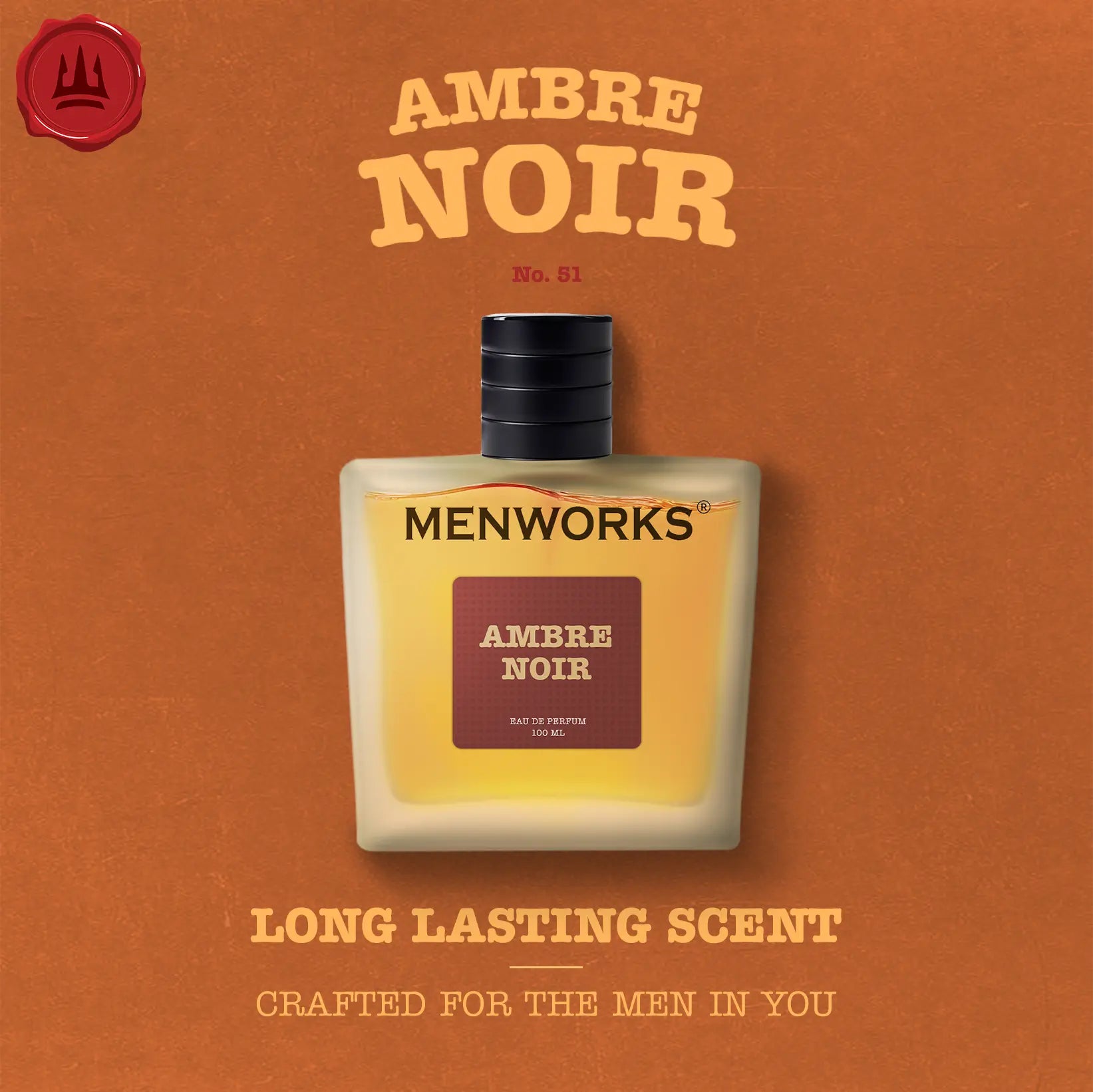 Menworks® Ambre Noir Combo (Body wash 270 ml+ Perfume 100 ml) Menworks