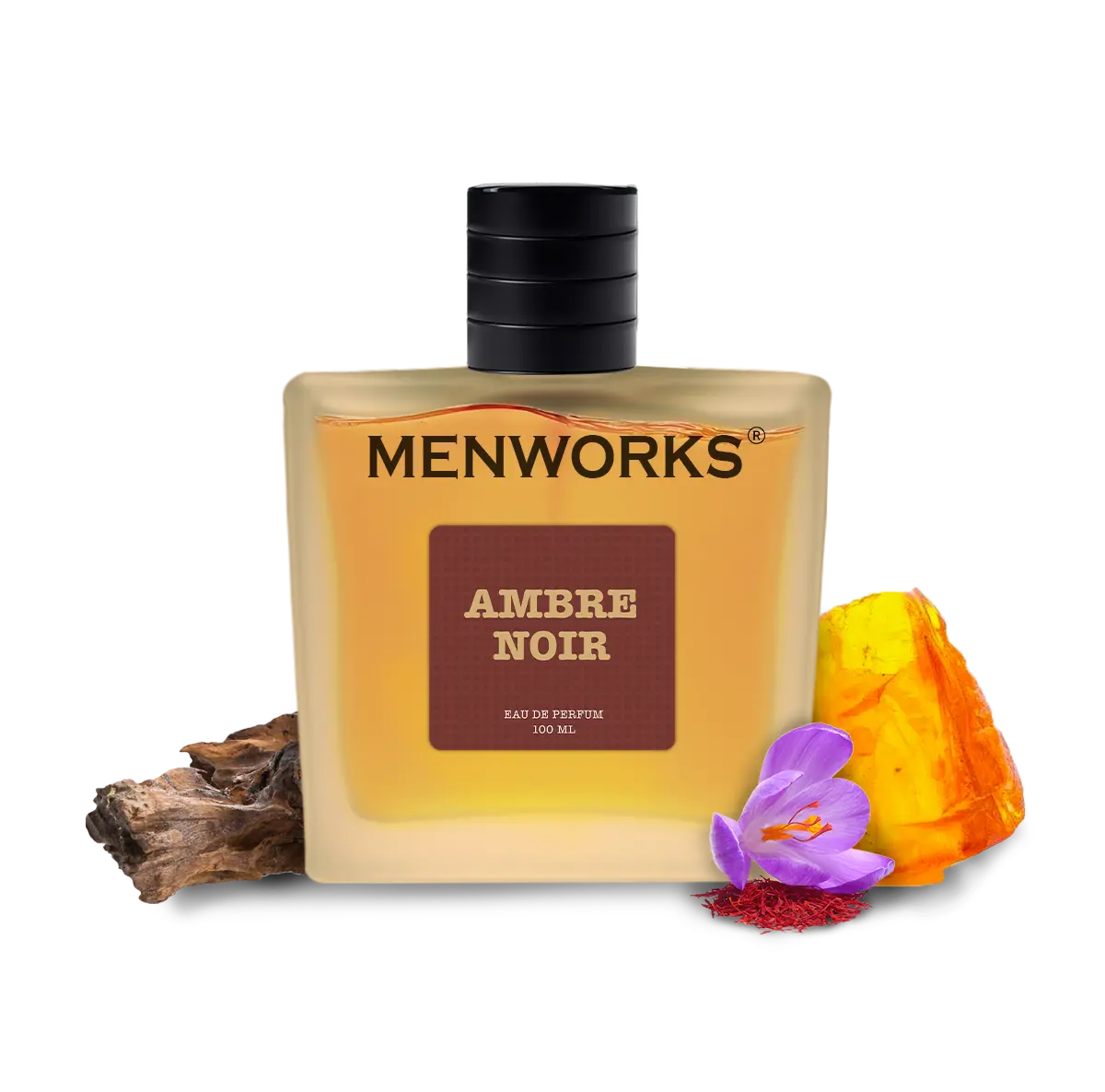 Menworks® Ambre Noir Perfume |Amber Woody Incense| 100ml Menworks ombre nomade perfume