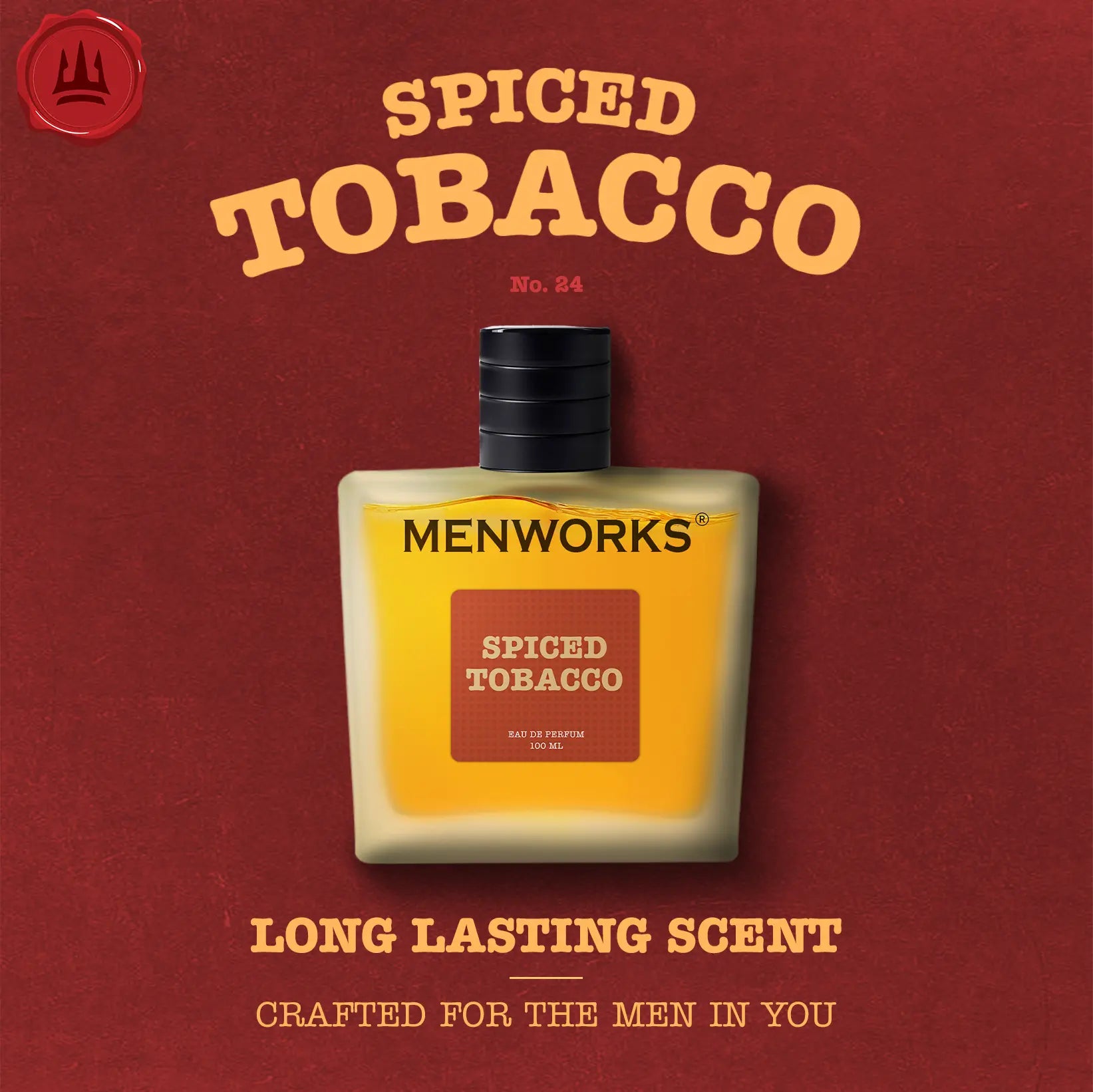 Menworks® Gift Box Spiced Tobacco Combo (Body wash 270 ml+ Perfume 100 ml) Menworks