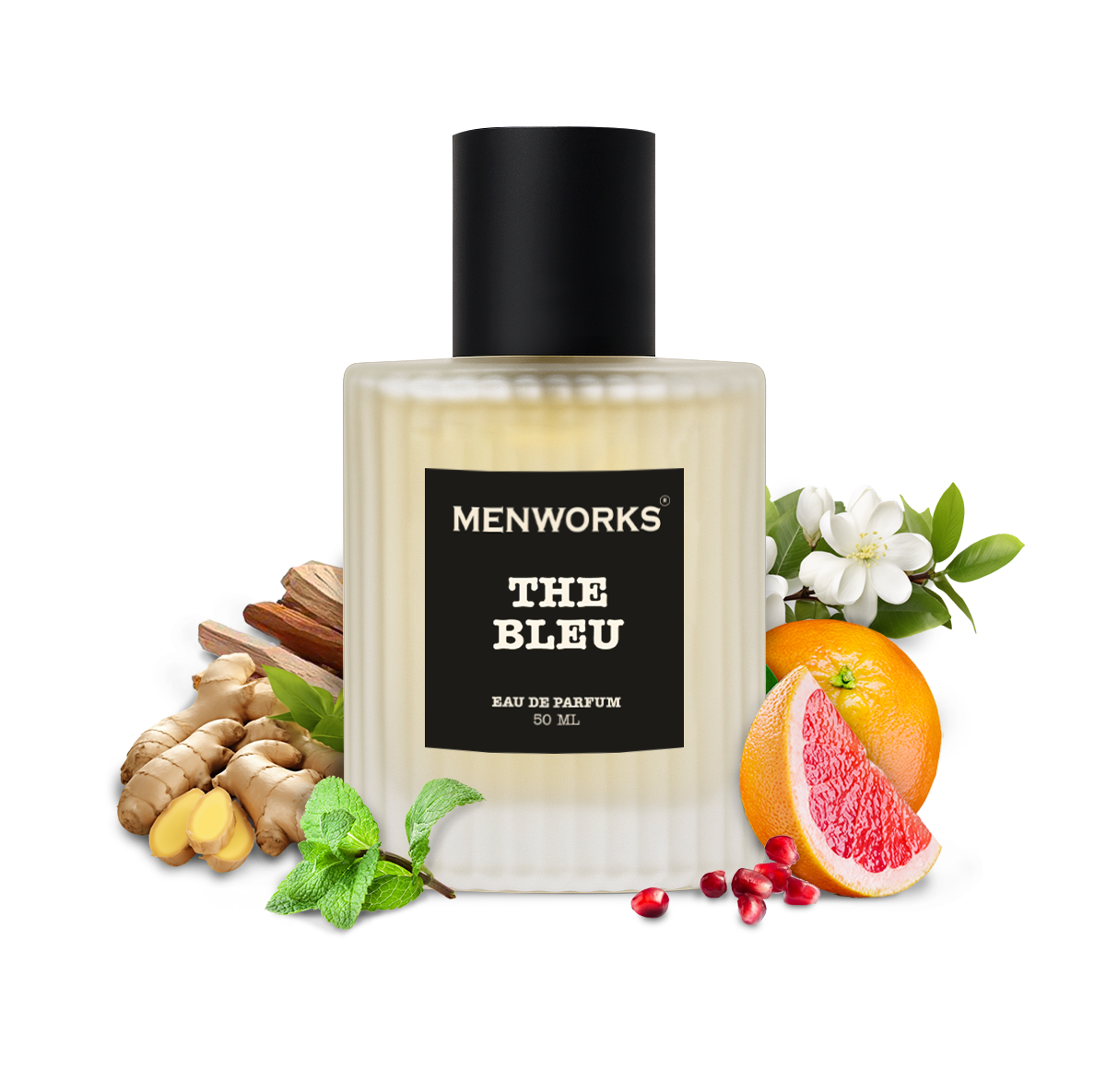 Menworks The Bleu Perfume | Crisp Aromatic Fougere| Eau De Parfum (25% oil Conc.)