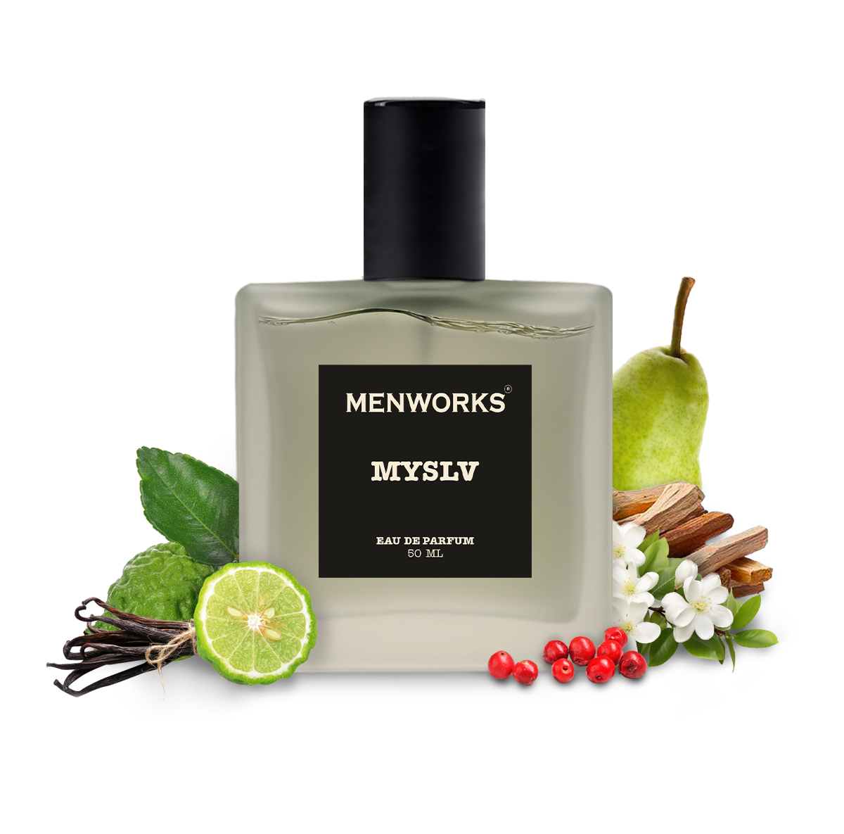 Menworks Myslv Perfume – Citrus Musky Fresh Perfume for Men, Everyday EDP 25% Oil Concentration
