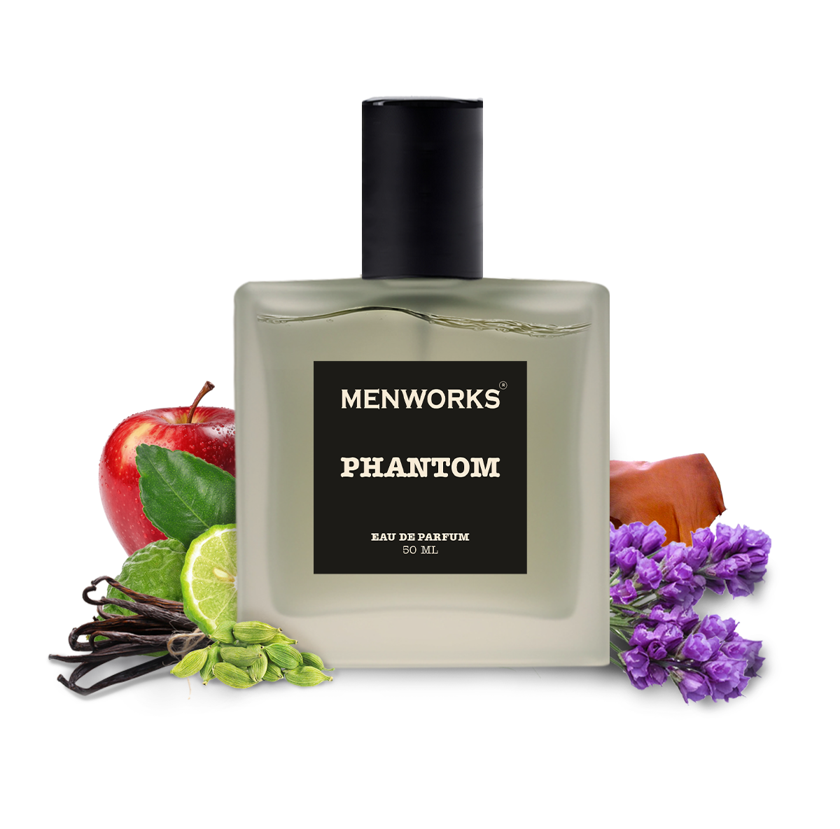 Menworks Phantom Perfume – Sweet Spicy Intense Scent for Men, Bold Long Lasting EDP 25%
