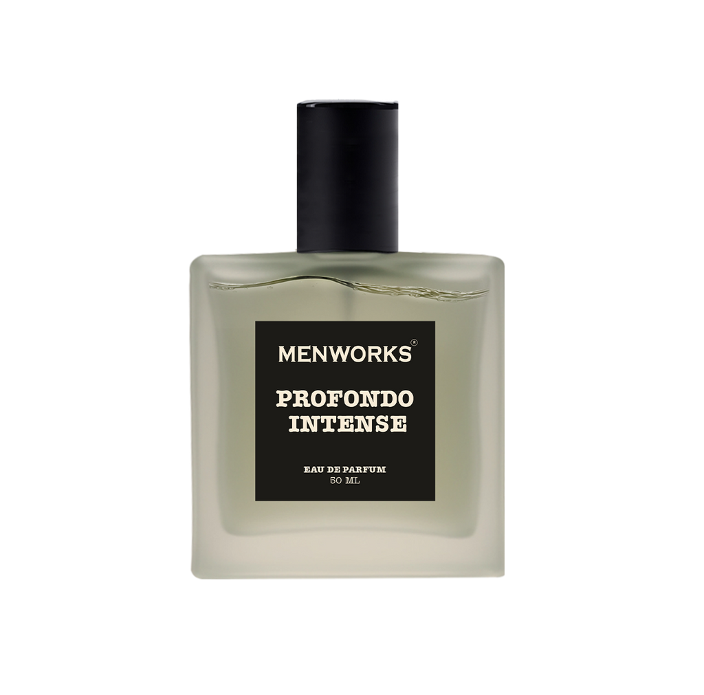 Menworks Profondo Intense – Fresh Aquatic Aromatic Perfume for Men, Long Lasting EDP 25% Oil