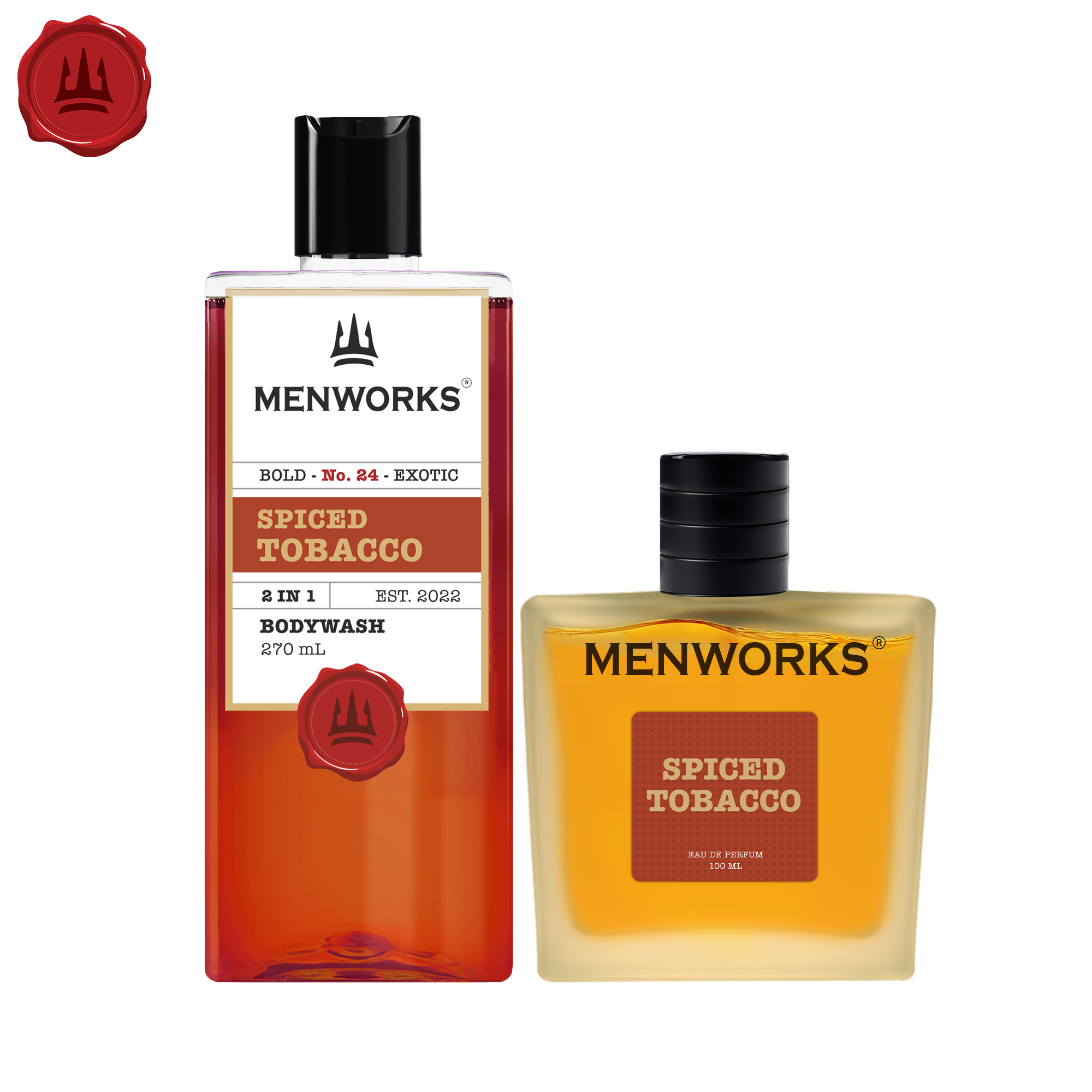 Menworks Spiced Tobacco Combo (Body wash 270 ml+ Perfume 100 ml)
